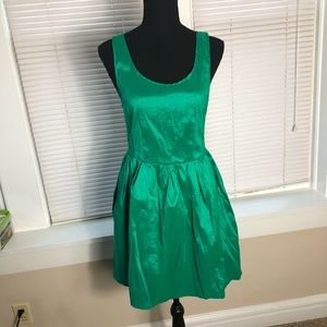 ✨ Forever 21 Green Satin Like Dress